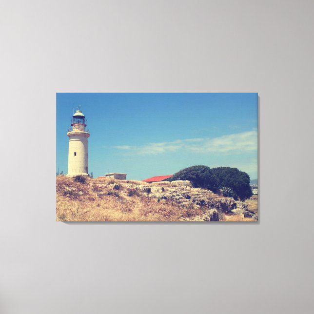 Lienzo Faro de Paphos (Anverso)