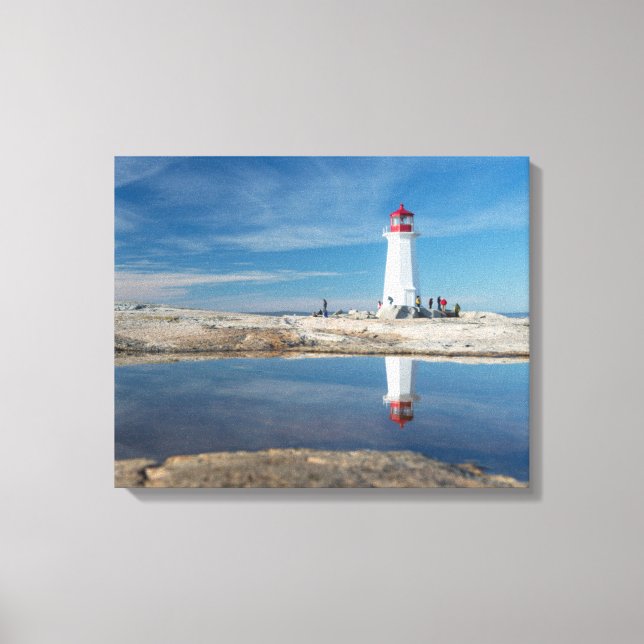 Lienzo Faro De Peggy'S Cove | Canadá (Anverso)