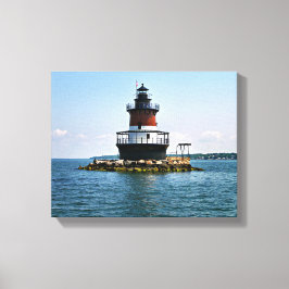 Lienzo Faro de Plum Beach, Rhode Island Wrapvas Canvas