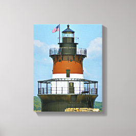Lienzo Faro de Plum Beach, Rhode Island Wrapvas Canvas