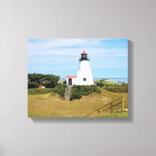 Lienzo Faro de Plymouth, "el Gurnet" Massachusetts