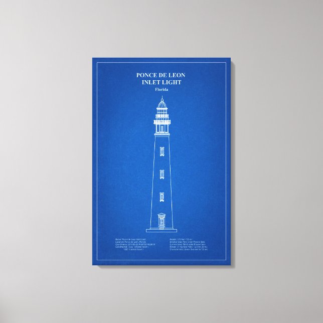 Lienzo Faro de Ponce de Leon Inlet – Florida - AD (Anverso)
