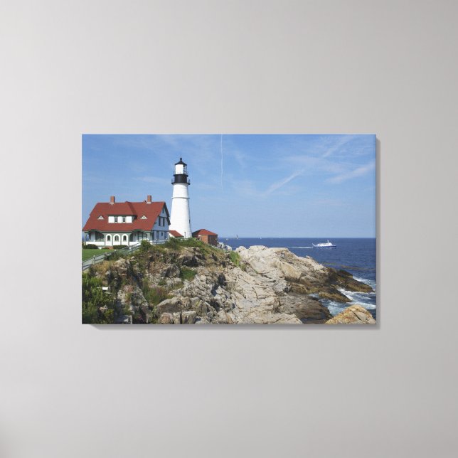 Lienzo Faro de Portland Head, Cape Elizabeth,Maine, (Anverso)