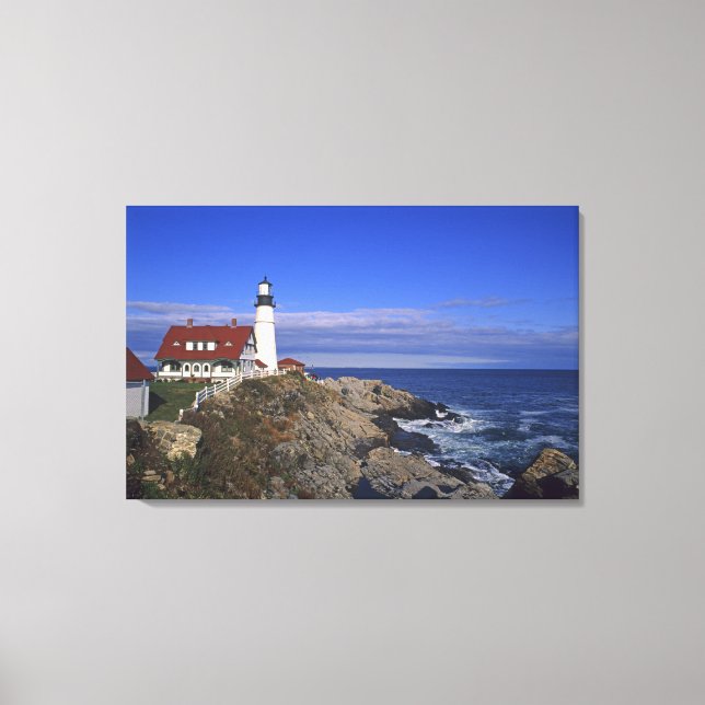 Lienzo Faro de Portland Head Light Maine (Anverso)
