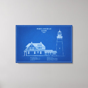 Lienzo Faro de Portland Head - Maine – AD