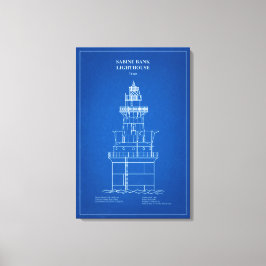 Lienzo Faro de Sabine Bank - Texas – AD