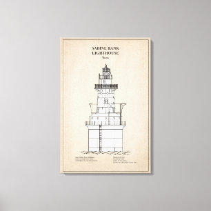 Lienzo Faro de Sabine Bank - Texas - SBD