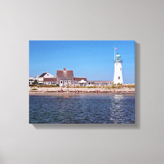 Lienzo Faro de Scituate, Massachusetts (Anverso)