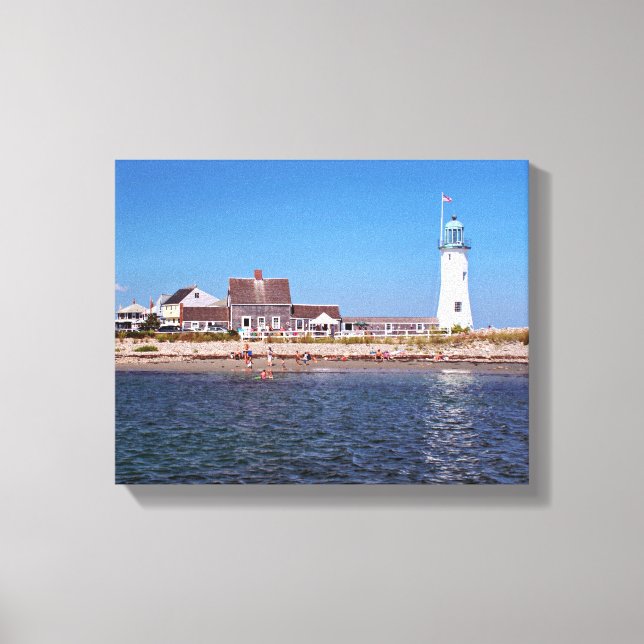 Lienzo Faro de Scituate, Massachusetts (Anverso)