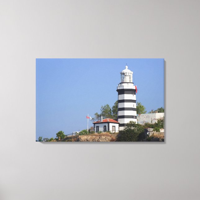 Lienzo Faro de Sile, Estambul, Turquía (Anverso)