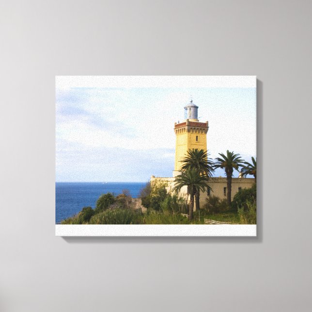 Lienzo Faro de Tánger Marruecos en Cabo Espartel (Anverso)