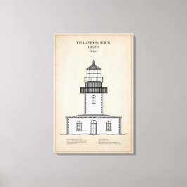 Lienzo Faro de Tillamook Rock - Oregon - SBD