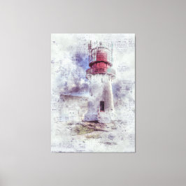 Lienzo Faro de Vintage