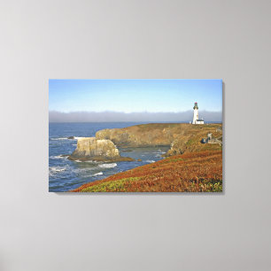 Lienzo Faro de Yaquina Head en Newport Oregon