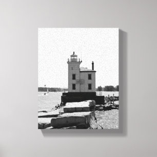 Lienzo Faro del Lago Erie