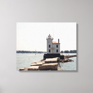 Lienzo Faro del Lago Erie