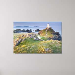 Lienzo Faro del Mawr de Twr en la isla de Llanddwyn