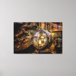 Lienzo Faro Del Tren De Vino Vintage