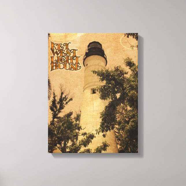 Lienzo Faro Key West (Anverso)
