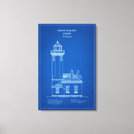 Lienzo Faro Point Wilson - Washington – AD