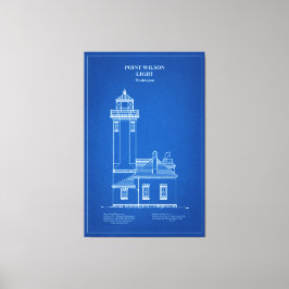Lienzo Faro Point Wilson - Washington - AD
