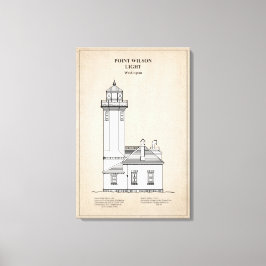 Lienzo Faro Point Wilson - Washington - SBD