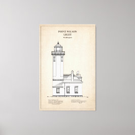 Lienzo Faro Point Wilson - Washington - SBD