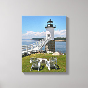 Lienzo Faro Robinson Point, Isle Au Haut, Maine