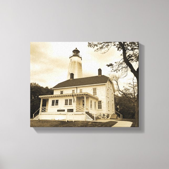 Lienzo Faro Sandy Hook (Anverso)