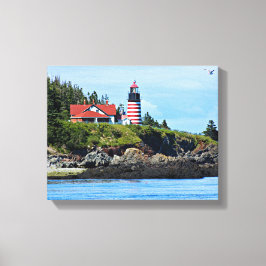 Lienzo Faro West Quoddy Head, Maine