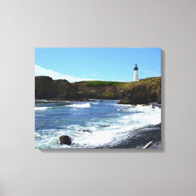 Lienzo Faro Yaquina Head (Anverso)