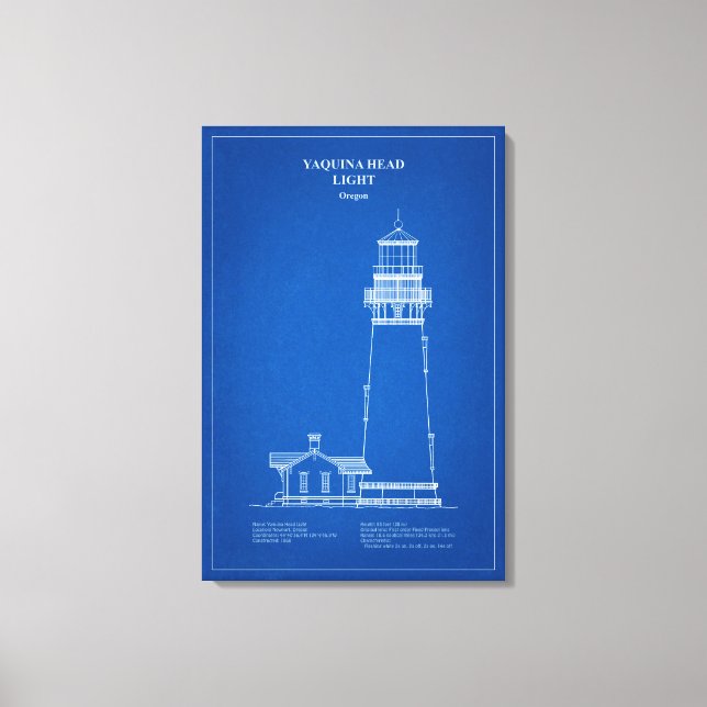 Lienzo Faro Yaquina Head - Oregón - AD (Anverso)