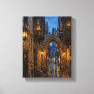 Lienzo Faroles de la Hora Azul en el Antiguo Cairo – Esti