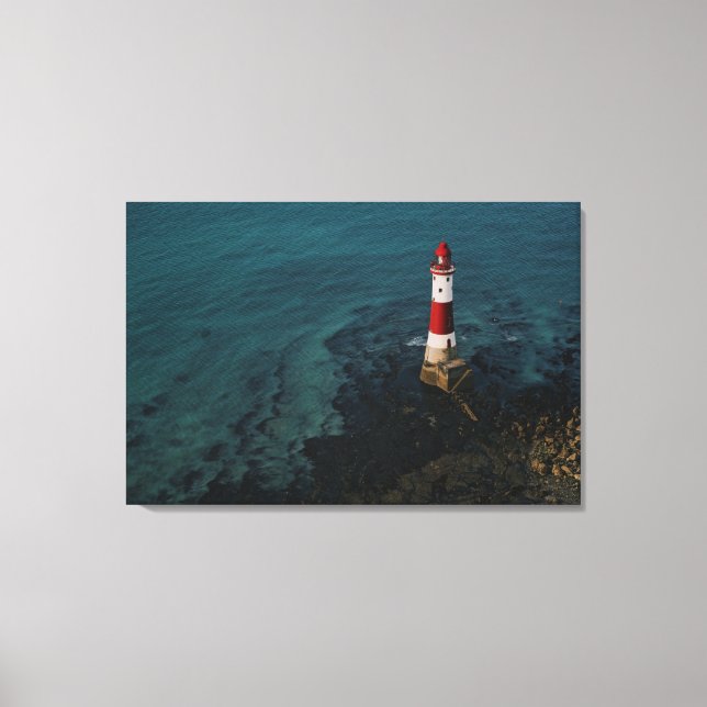 Lienzo Faros | Faro de Beach Head en Inglaterra (Anverso)