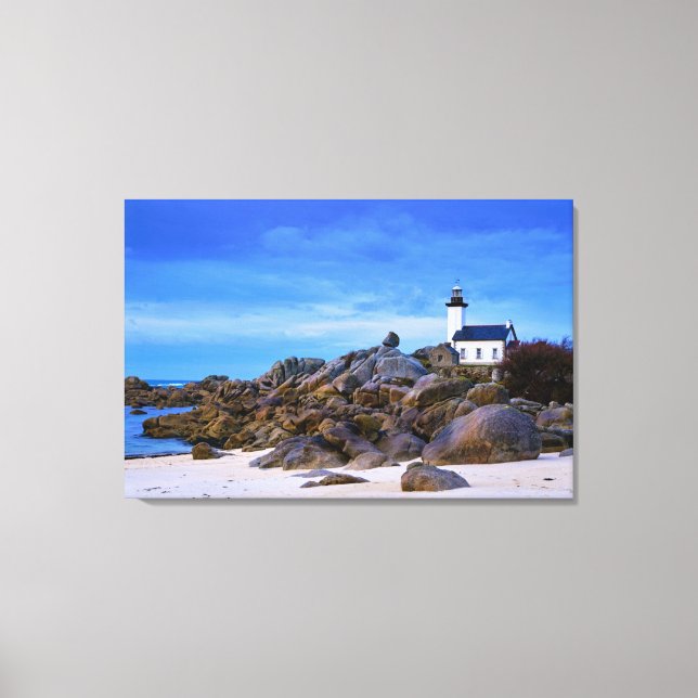 Lienzo Faros | Phare de Pontusval France Finistere (Anverso)