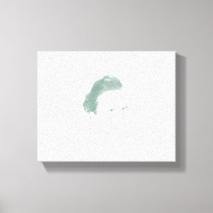 Lienzo Fascinante mujer monocromática