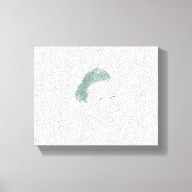 Lienzo Fascinante mujer monocromática (Anverso)