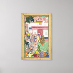 Lienzo Fatepur Sikiri, 1573: Hasain Quli Khan-l Jahan pre