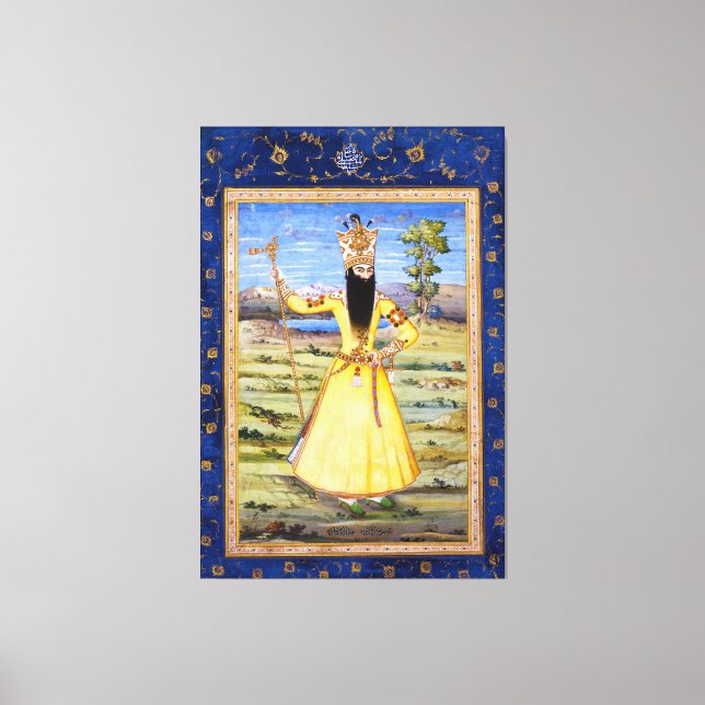 Lienzo Fath Ali Fatali Shah Qajar King (Anverso)