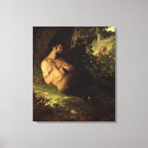 Lienzo Fauno y ninfa, 1868
