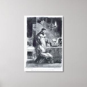 Lienzo Fausto en su estudio, de Fausto de Goethe, 1828,