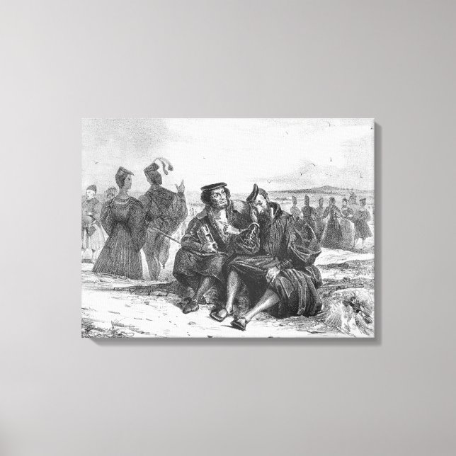 Lienzo Fausto y Wagner en la conversación (Anverso)