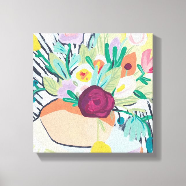 Lienzo Fauvist Floral II (Anverso)