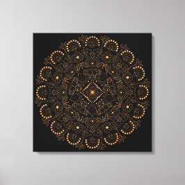 Lienzo Faux Gold Pearl Bead Mandala