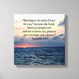 LIENZO FE EN JEREMIAH 29:11 SUNRISE VERSE
