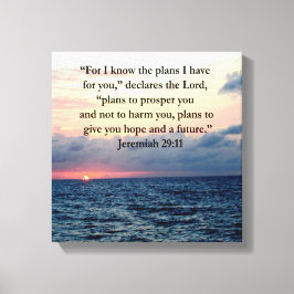 LIENZO FE EN JEREMIAH 29:11 SUNRISE VERSE