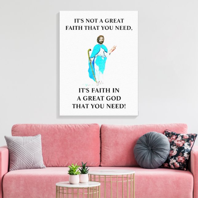 LIENZO FE EN UN GRAN DIOS  (Insitu (Sala de estar))