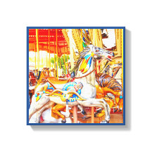 Feather Horse Carousel Merry-go-round