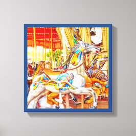 Lienzo Feather Horse Carousel Merry-go-round