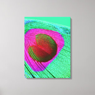 Lienzo Feather Pink Peacock